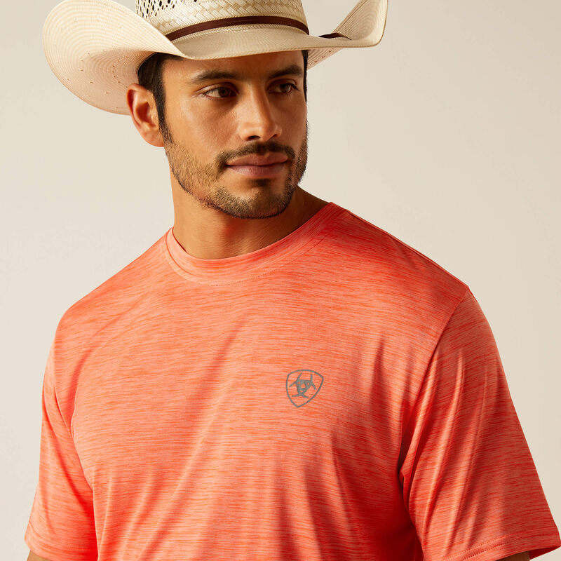 Ariat Men's Charger Ariat SW Shield T-Shirt- Hot Coral