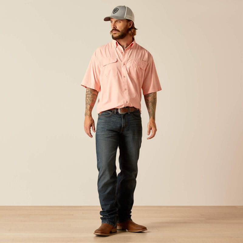 Ariat Men's VentTEK Outbound Classic Fit Shirt- Apricot Blush