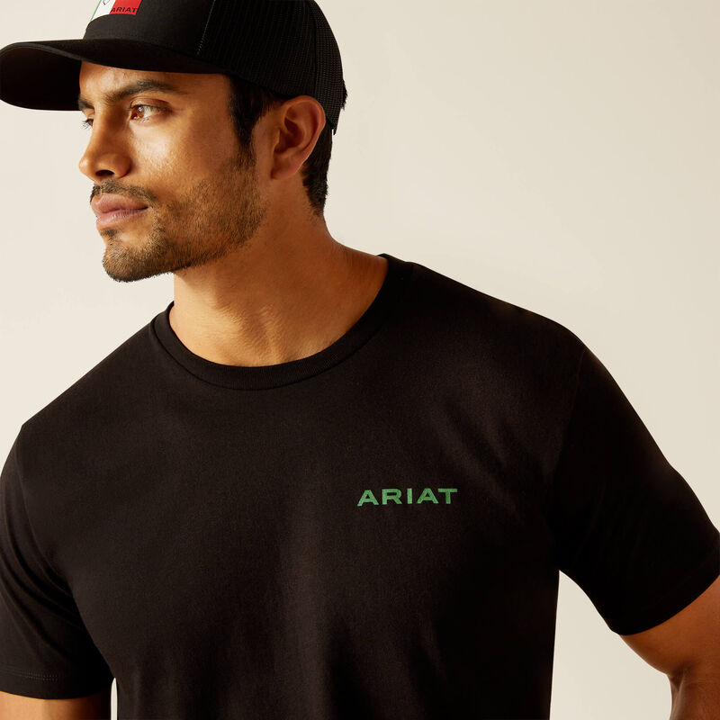 Ariat Men's Wooden Badges T-Shirt- Black