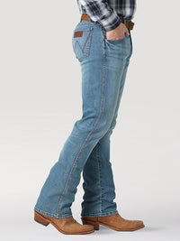 Men's Wrangler Retro® Slim Fit Bootcut Jean in Tobacco