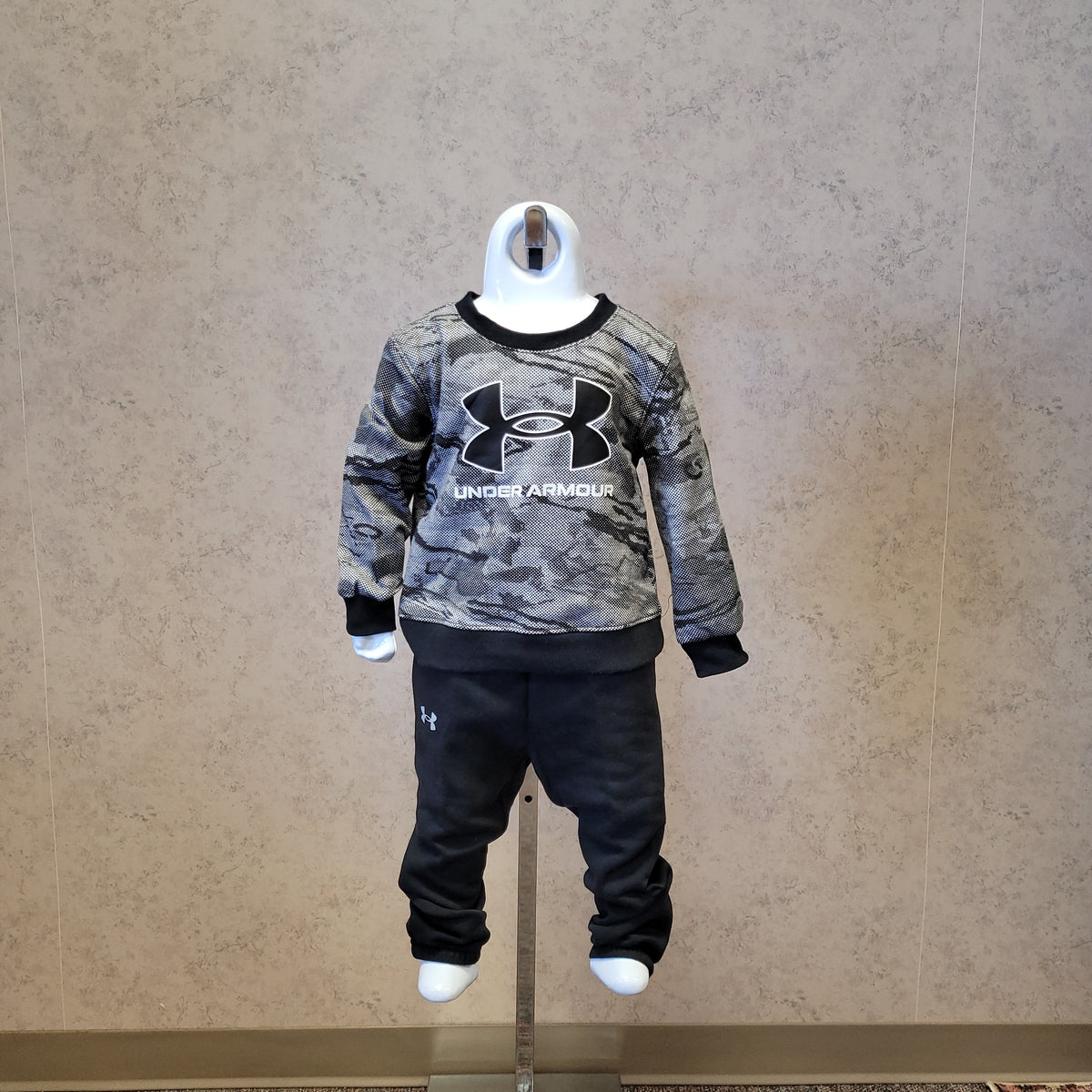 Toddler Boy Grey UA Sweatshirt & Pant Set