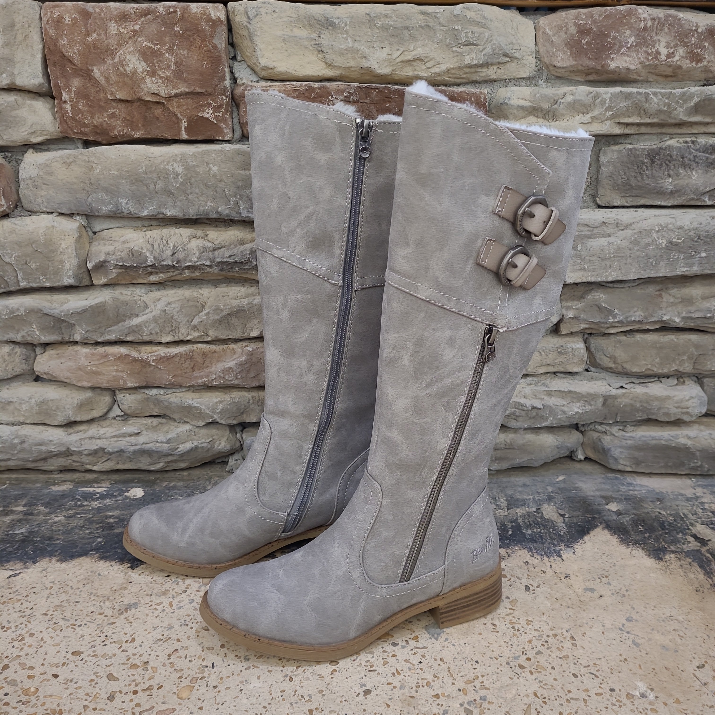 Smoke Grey Knee High Boots By Blowfish Dales Clothing Inc