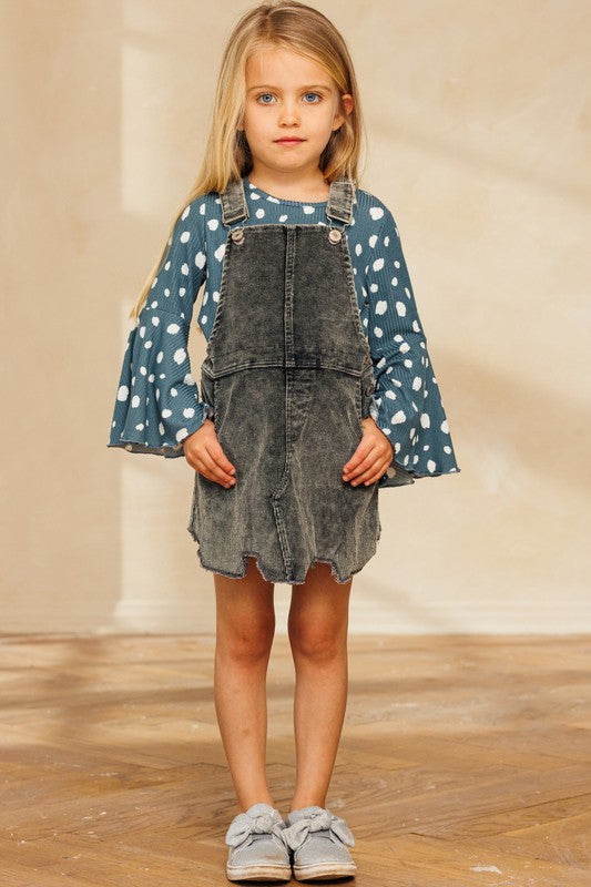 Charcoal Grey Youth Overall Skirt