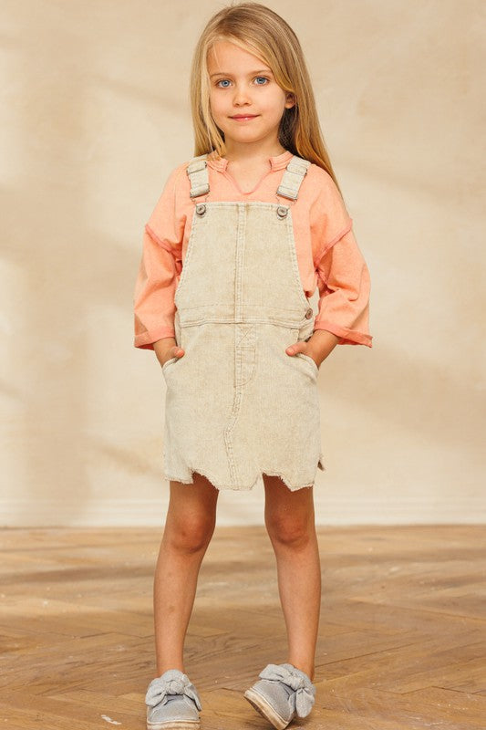 Taupe Youth Overall Skirt