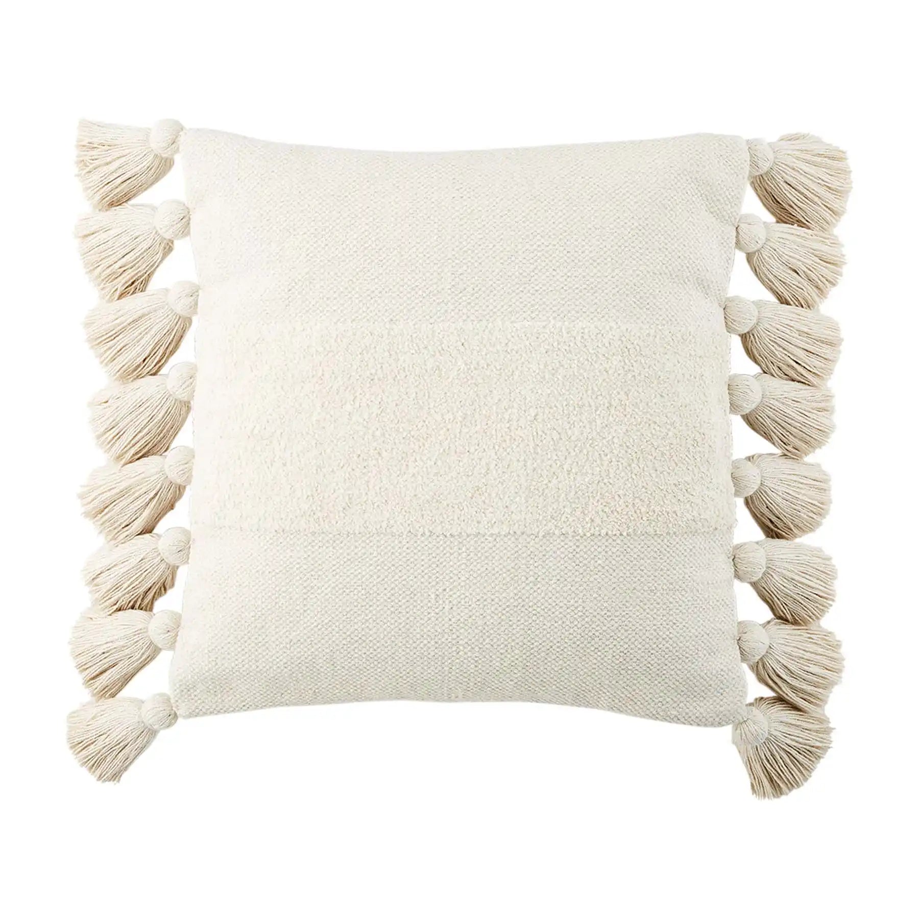 Tassel throw outlet pillow