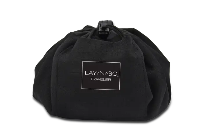 Lay-n-Go 20" Black Men's Toiletry Dopp Kit, Travel Organizer