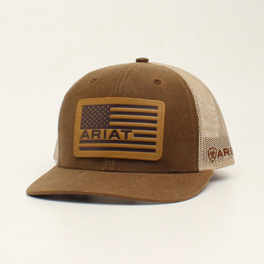 Ariat Oil Skin USA Flag Hat