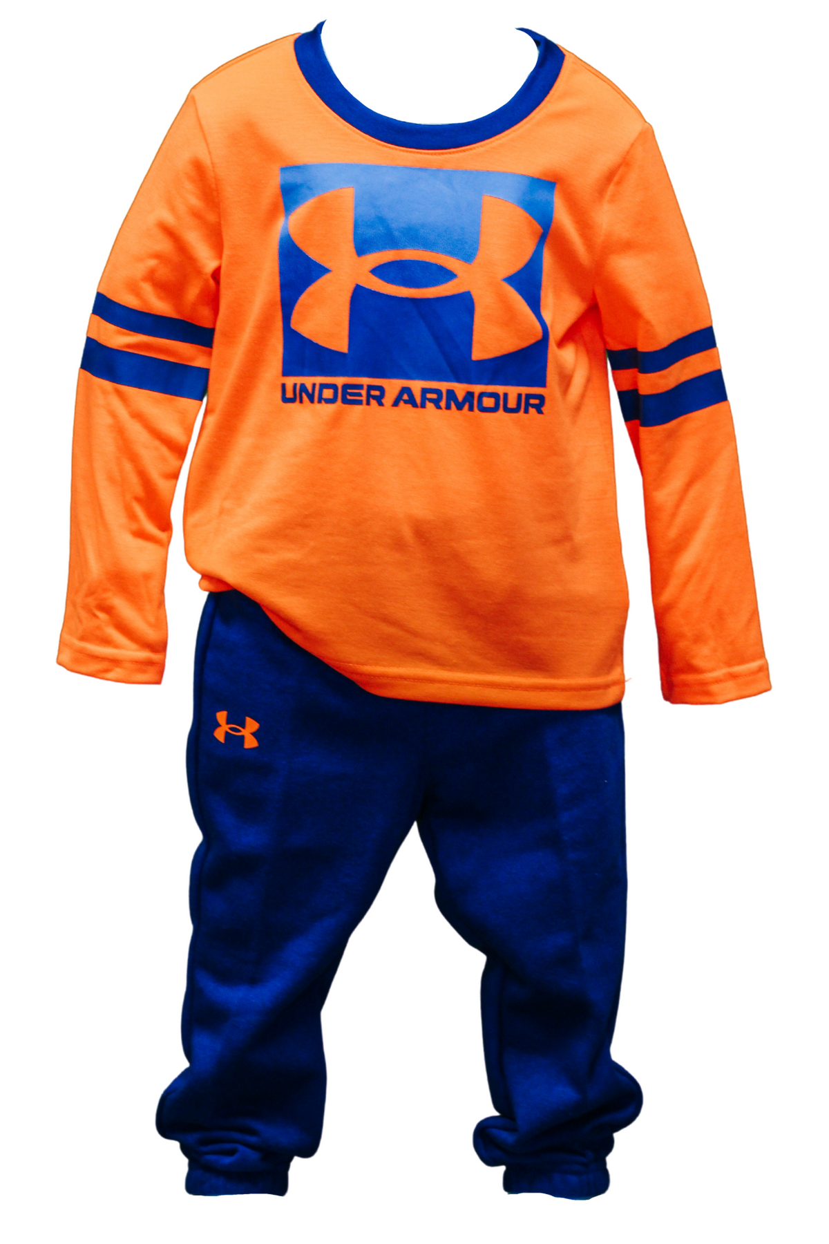 Blue & Orange Boys UA Set