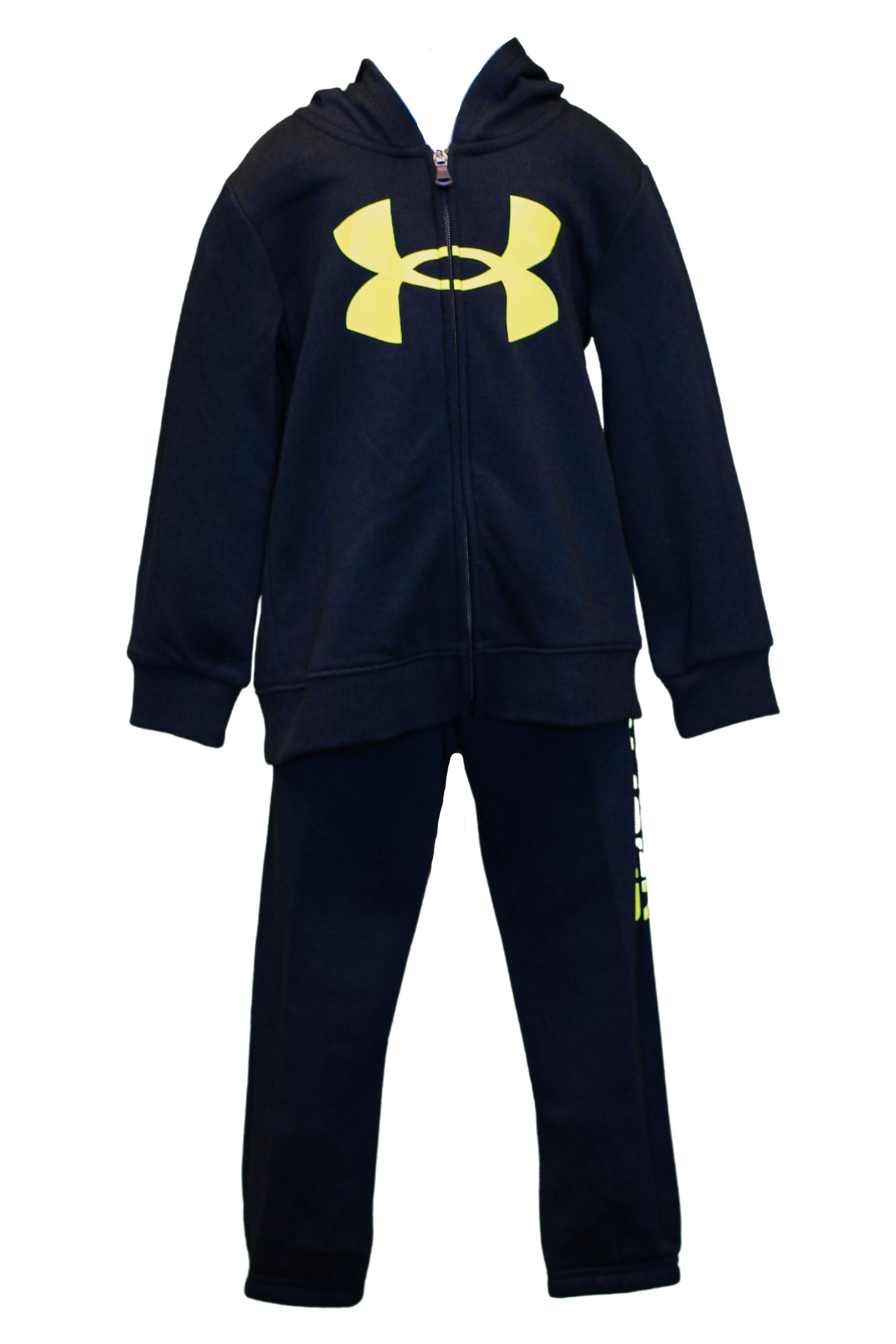 Boys Toddler-Youth Black Yellow UA Jacket Set
