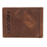 "Hawk" Front Pocket Bifold Wallet Brown w/ Navajo Serape Print