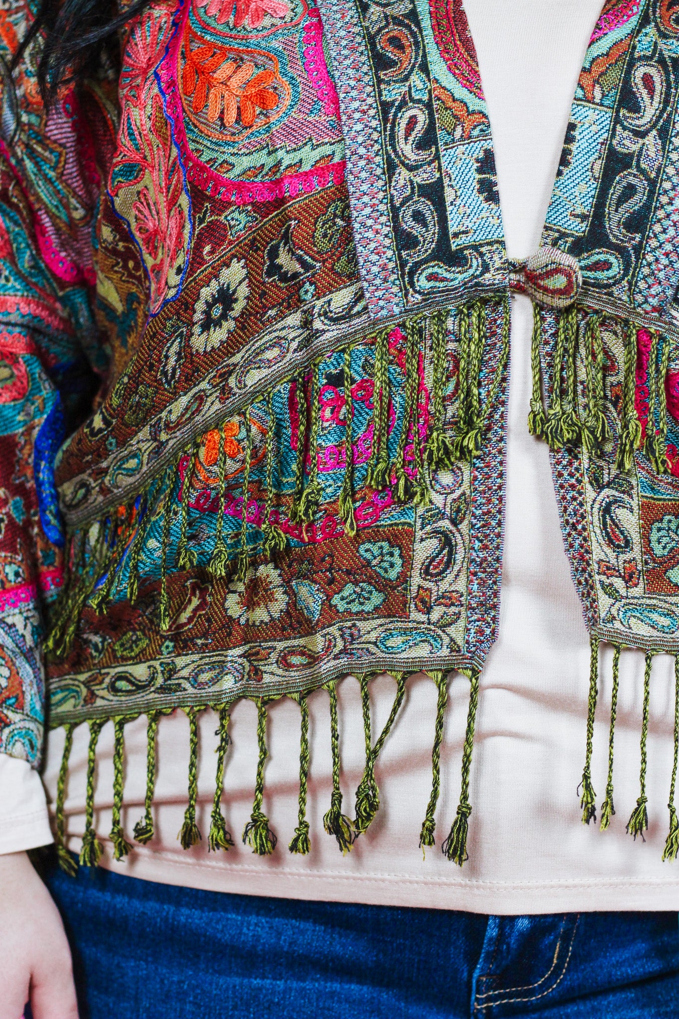 Blind Love Multi Color Paisley Cardigan