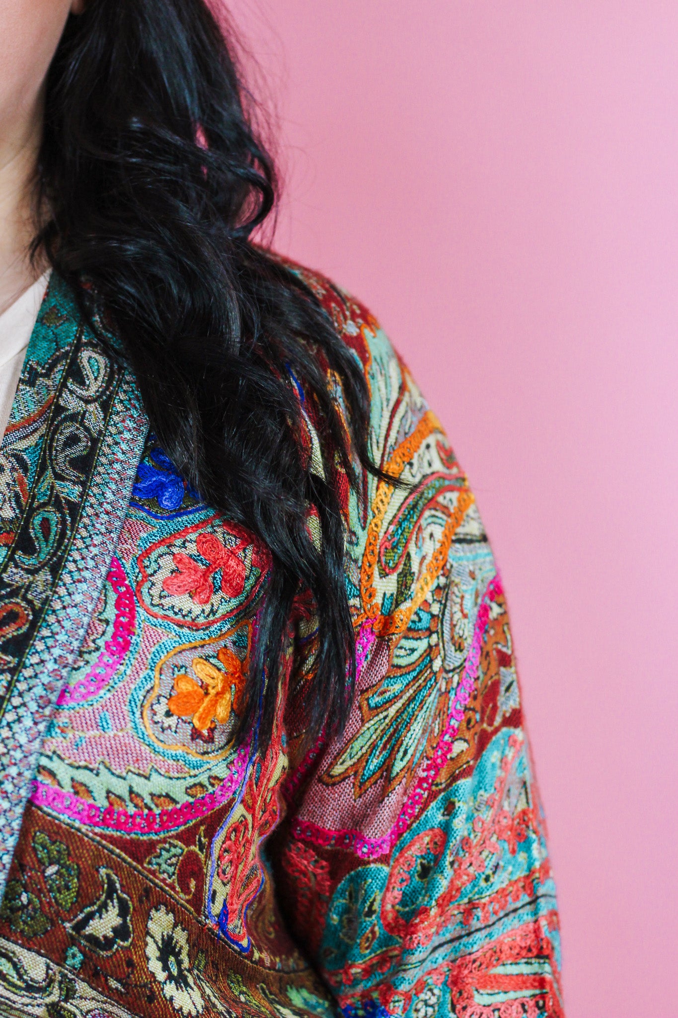 Blind Love Multi Color Paisley Cardigan