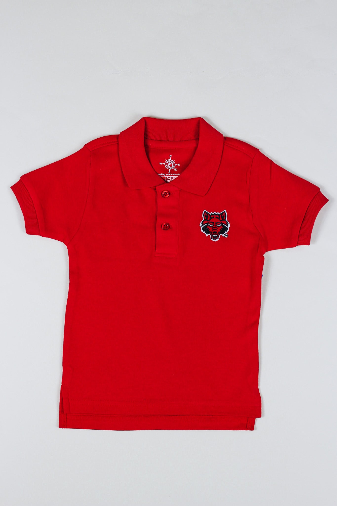 Boys Red Wolf Polo Shirt