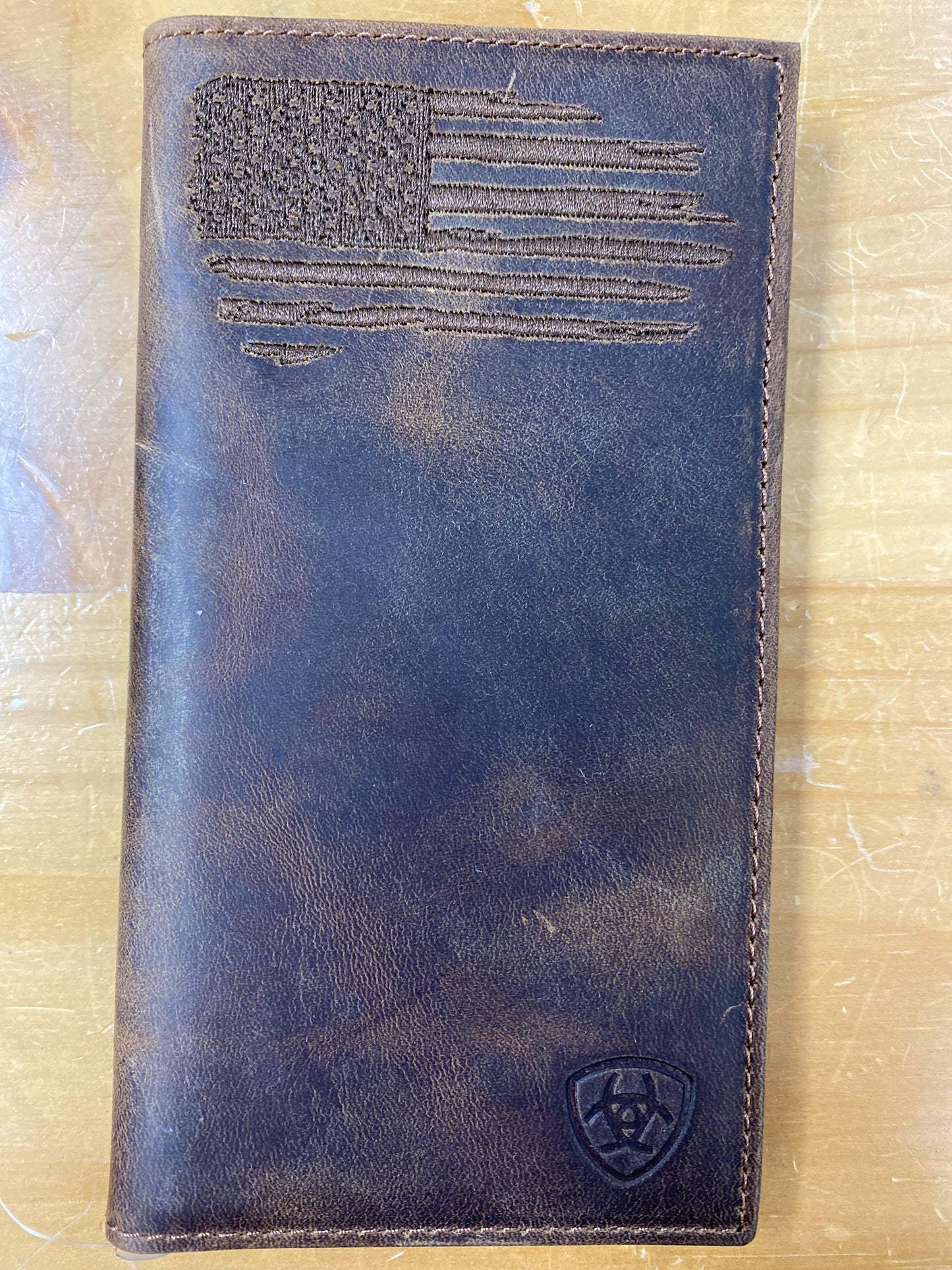 Ariat Rodeo Wallet/Checkbook Cover DARK BROWN