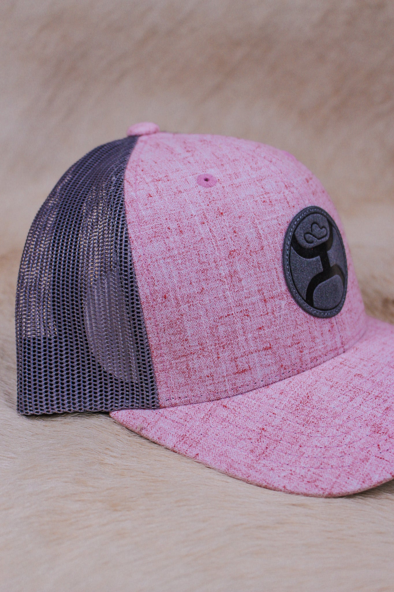 Blush Pink Grey Hooey Hat