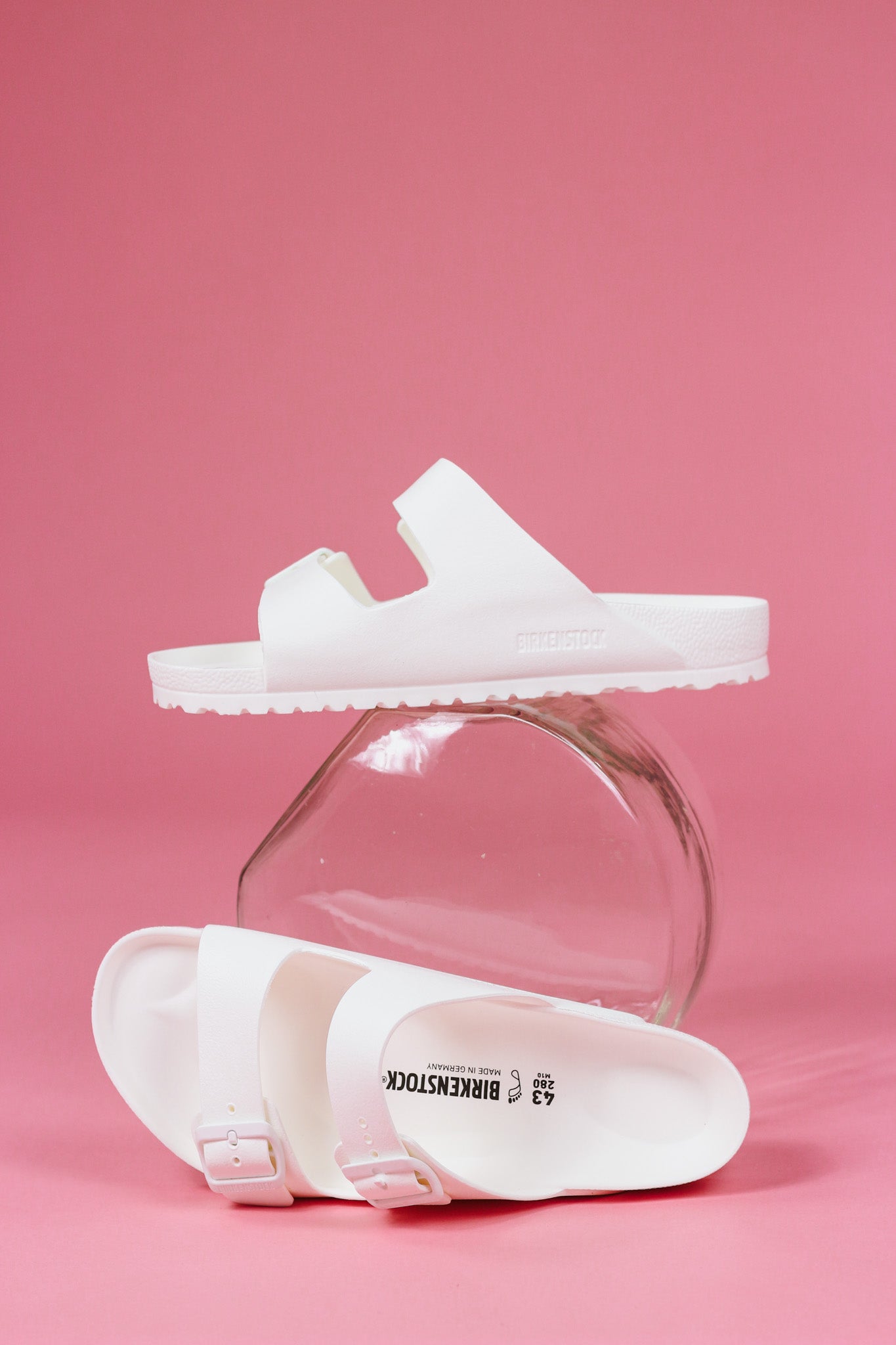 All white hot sale birkenstocks rubber