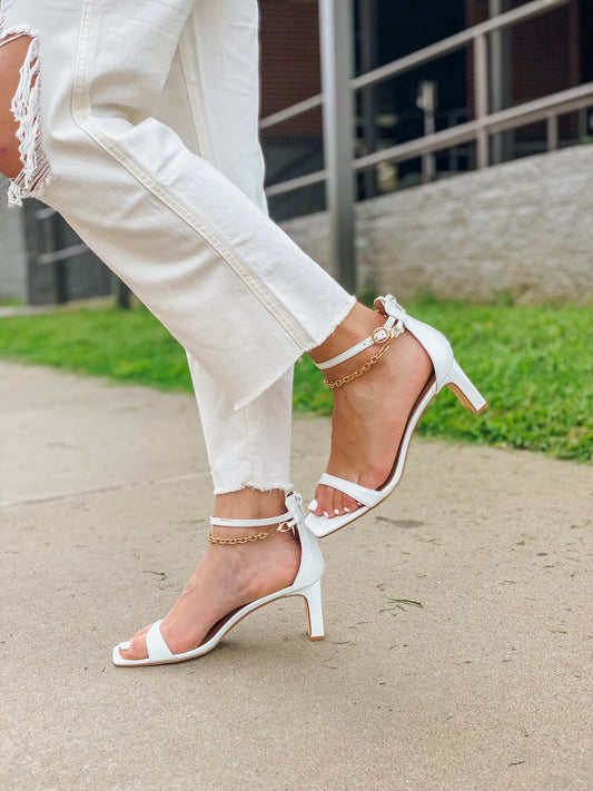 Yara White Heel by Chinese Laundry