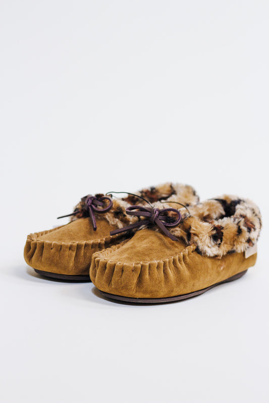 Brown Leopard Slippers