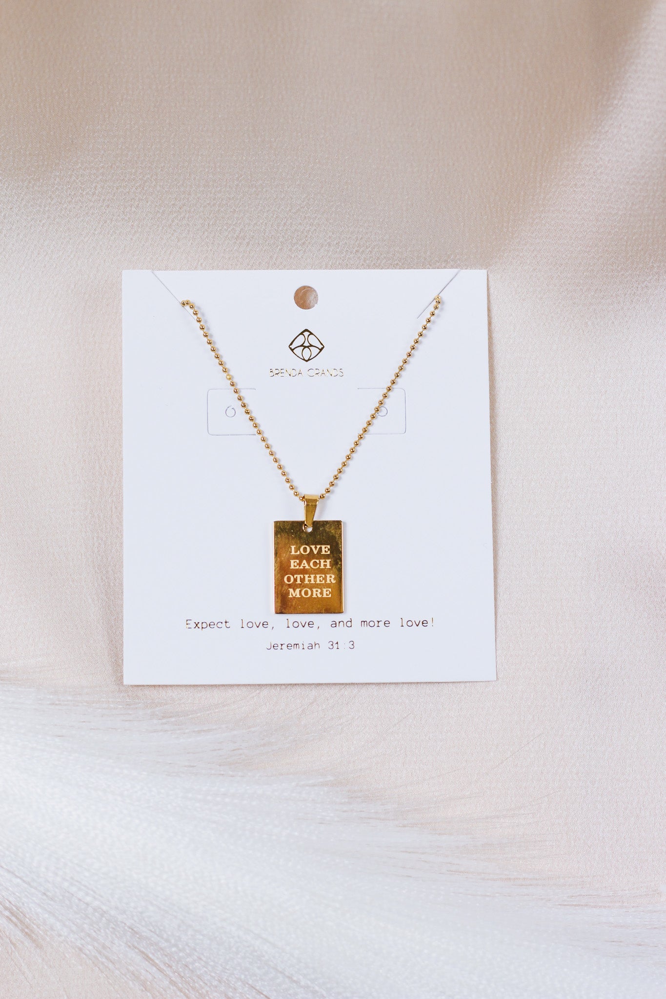 Love Each Other Gold Necklace