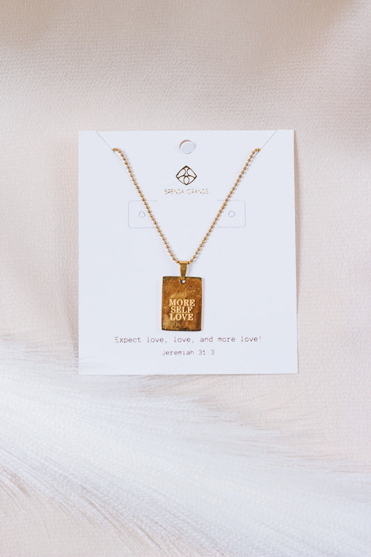 More Self Love Gold Necklace