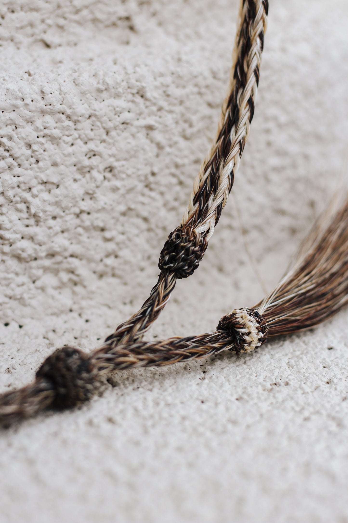 Men's Western Braided Tan Tassel Hatband