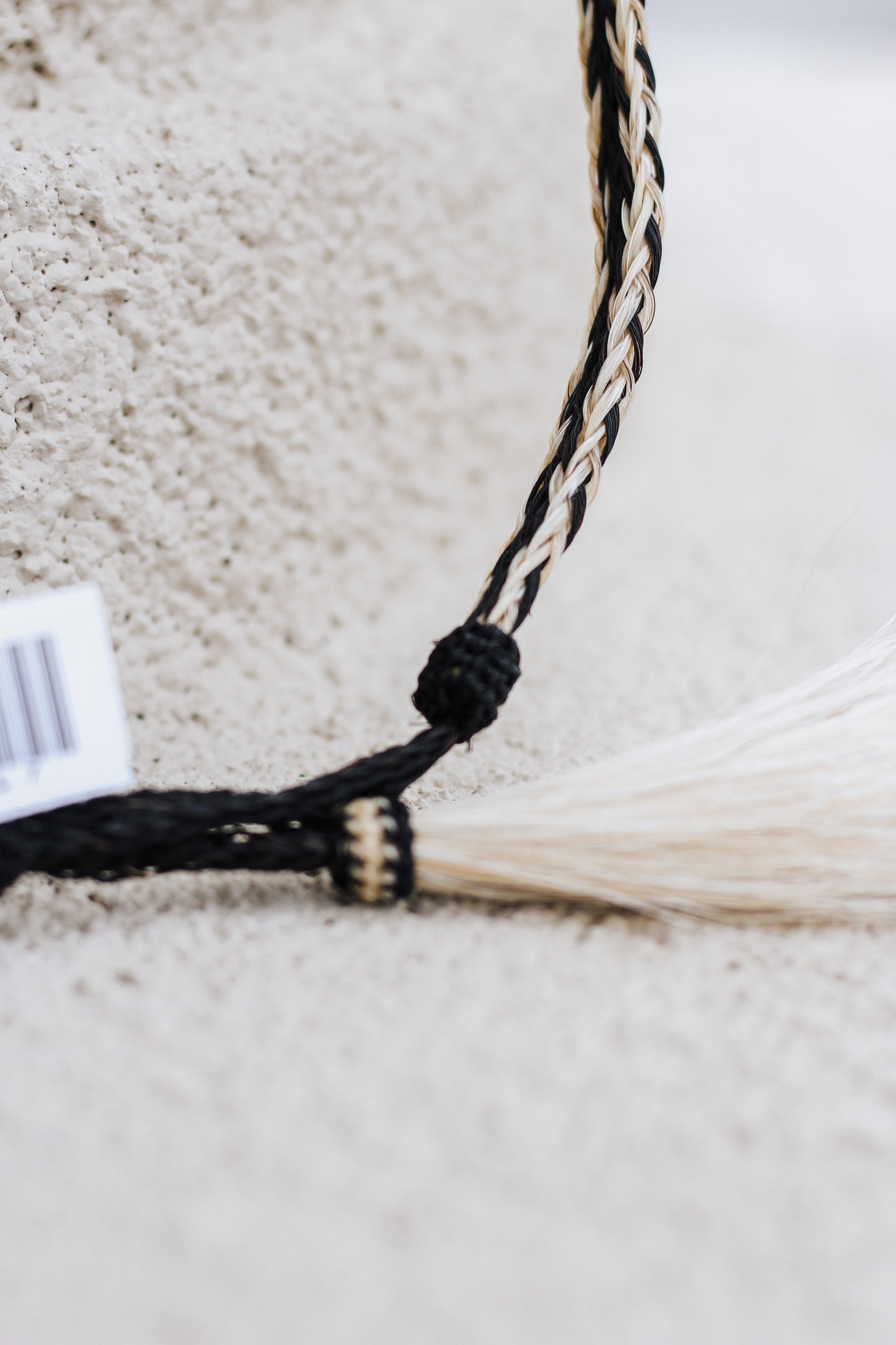 Men's Western Braided Tan Tassel Hatband