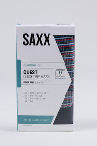 Saxx Quest Red Blue Green Stripe Underwear