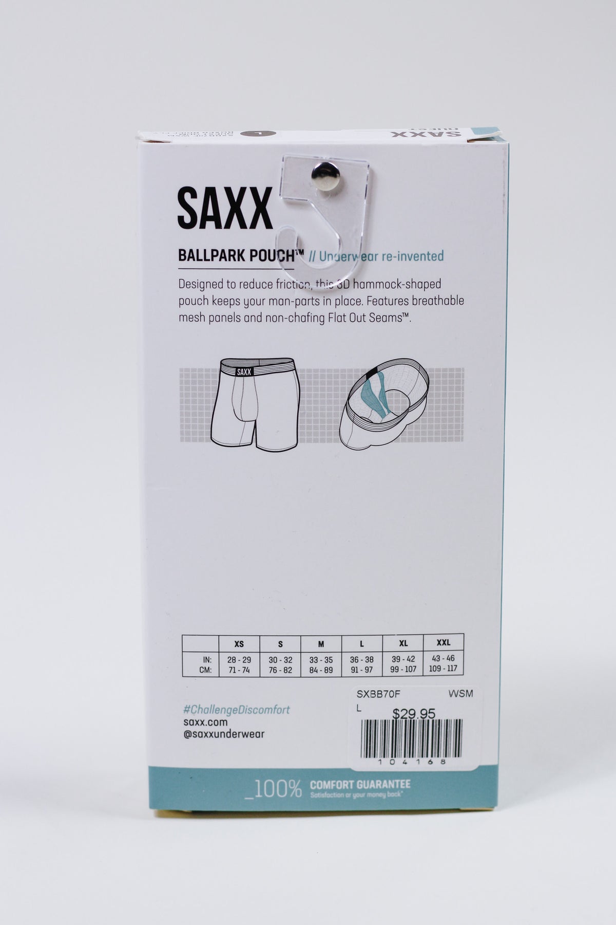 Saxx Quest Red Blue Green Stripe Underwear
