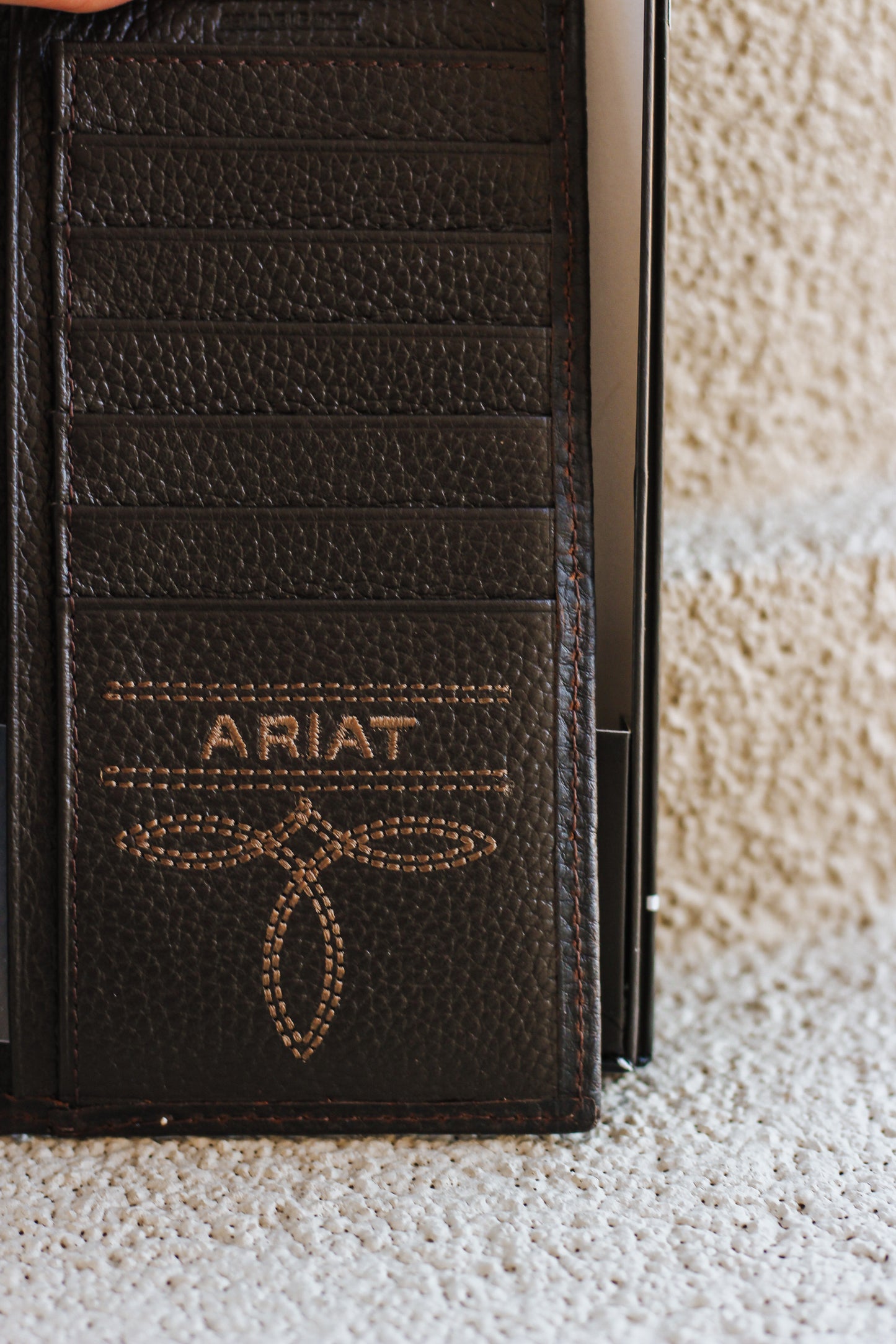 Split Leather Ariat Mens Bifold Wallet