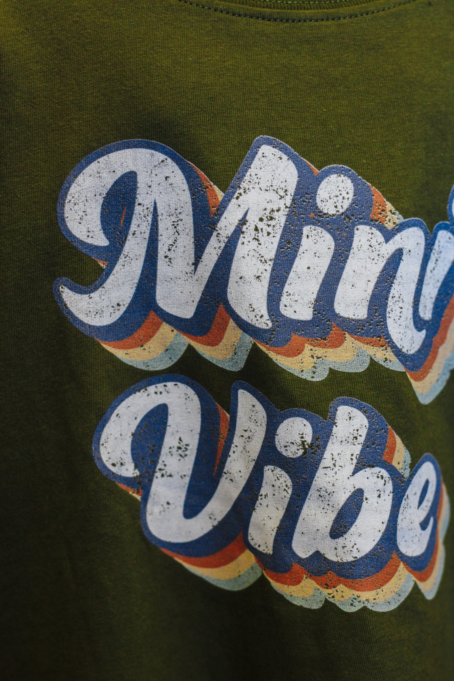Mini Vibe Olive Green Youth Top