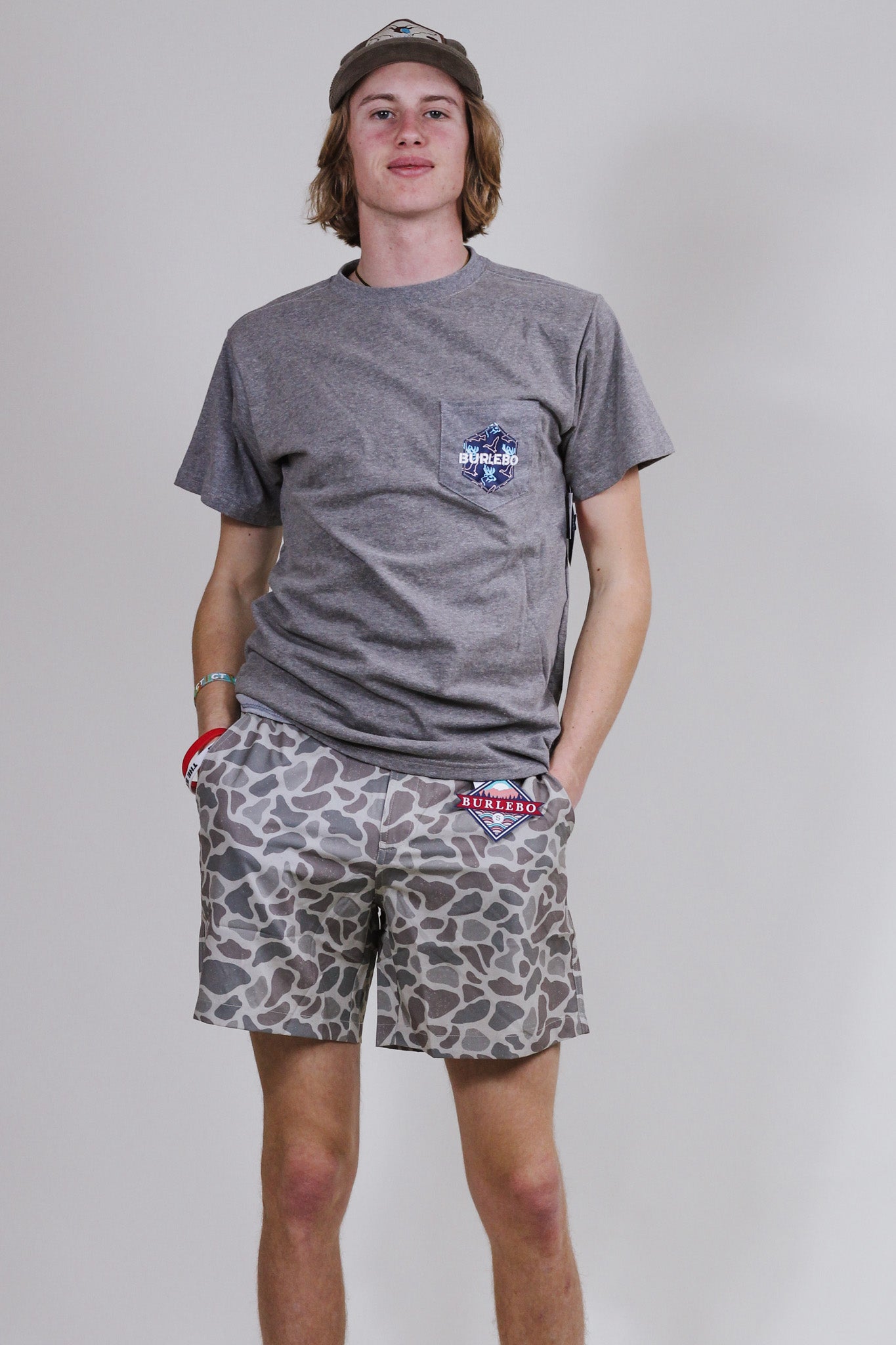 Burlebo Deer good Camo Shorts