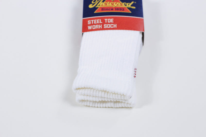 White Steel Toe Work Socks