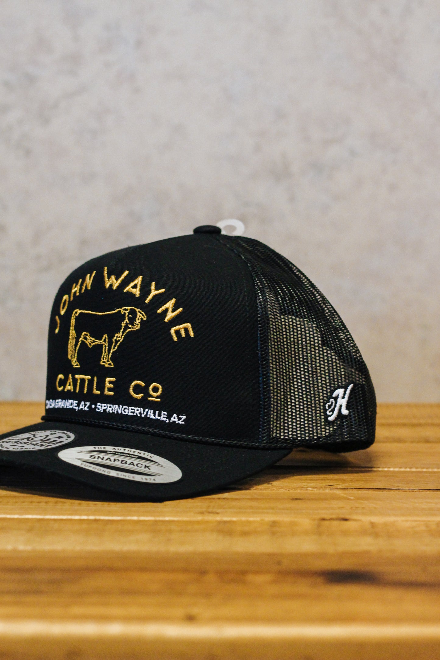 John Wayne Black Gold Mens Hooey Hat