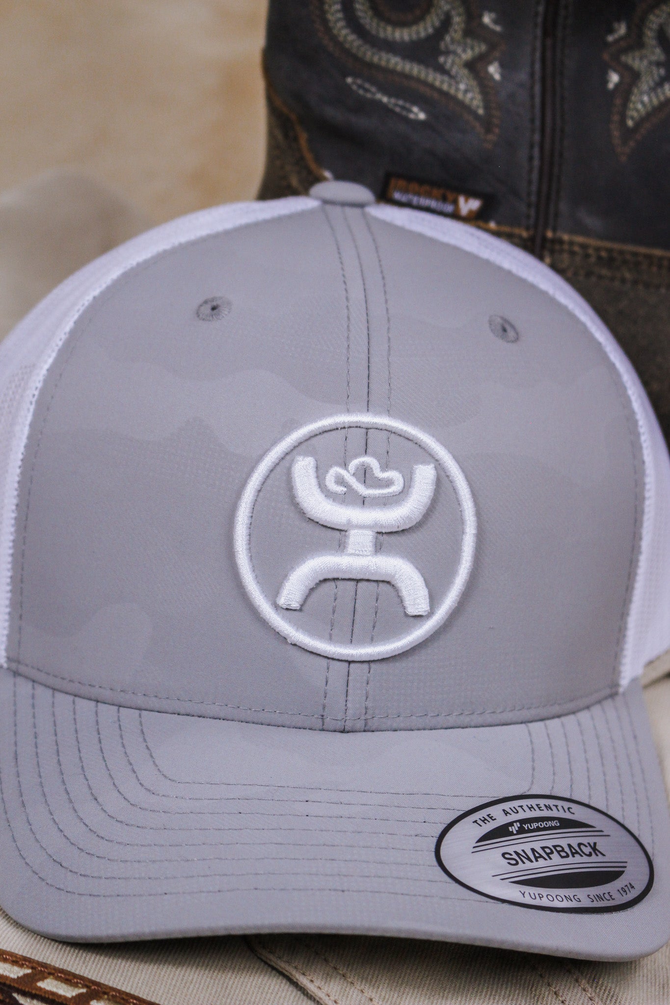 O Classic Grey White Hooey Hat