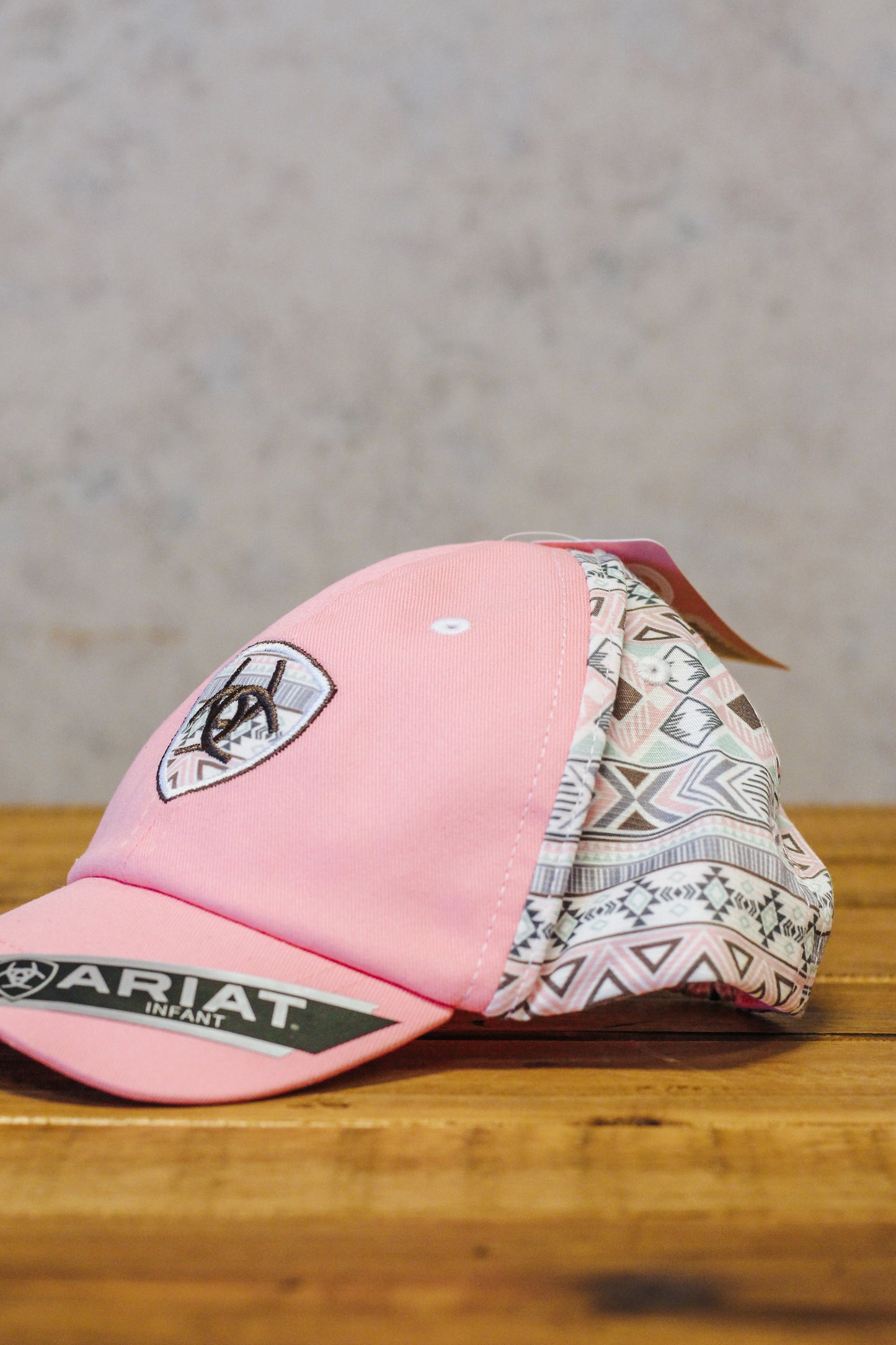 ARIAT INFANT BALL CAP AZTEC PINK