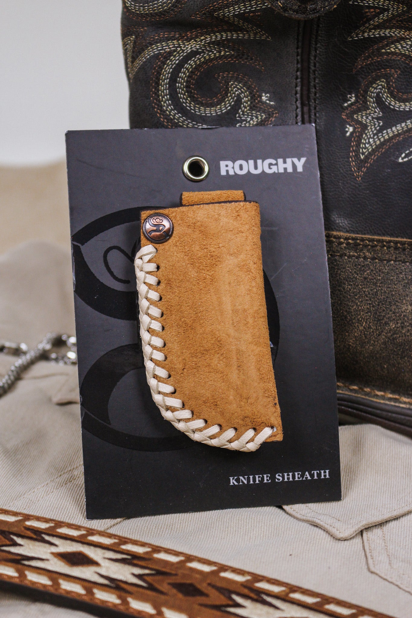 Hooey Tan Roughy Knife Sheath