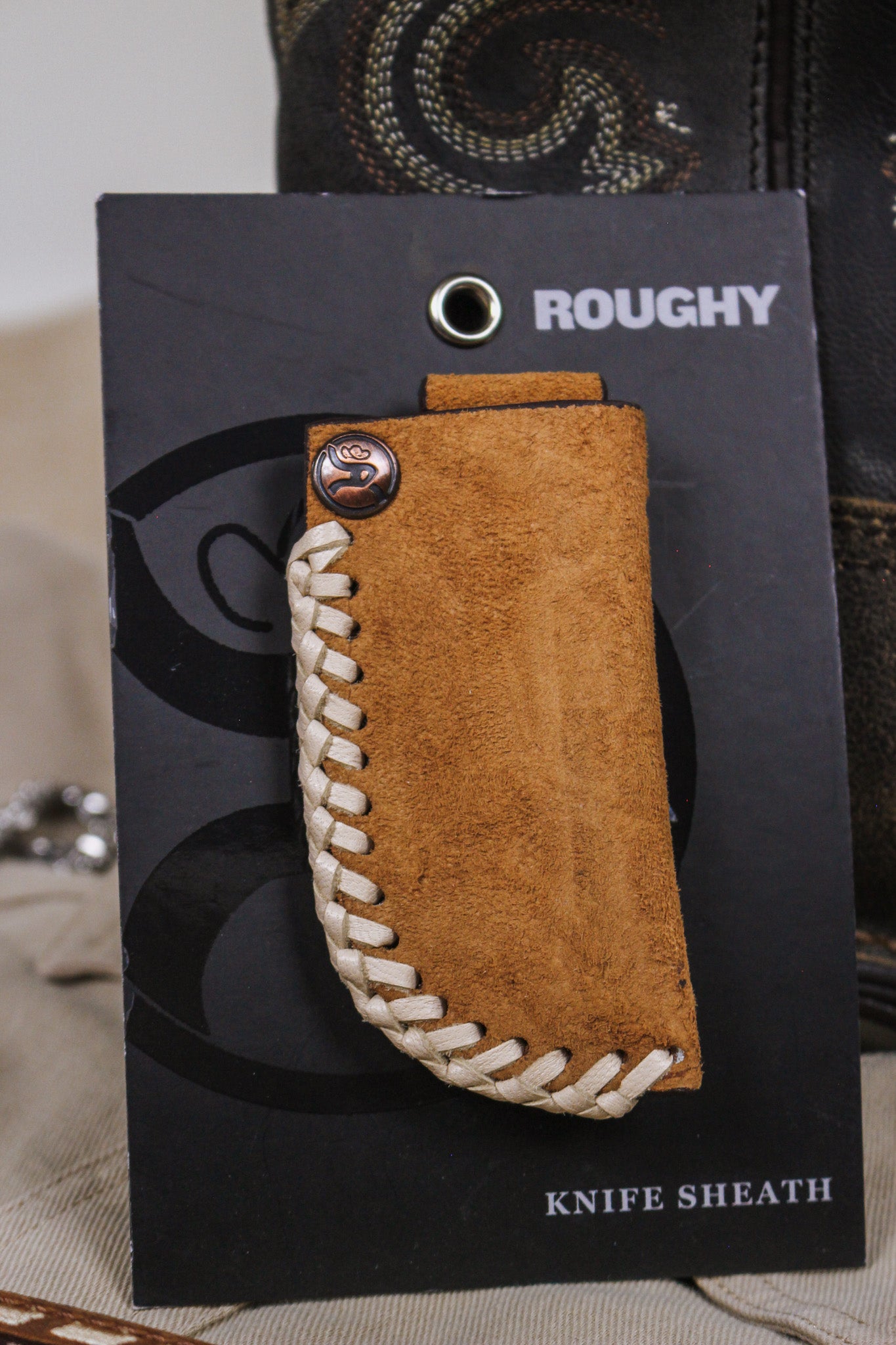 Hooey Tan Roughy Knife Sheath