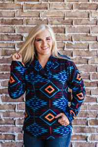 Janet Teal Aztec Pullover
