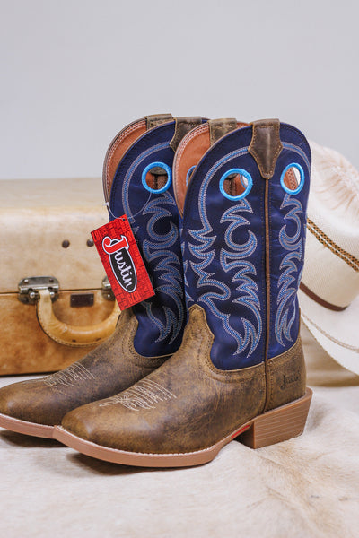 Justin blue clearance boots