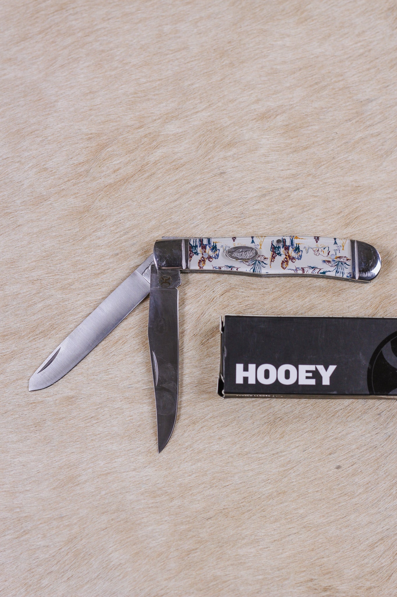 Chief Print Trapper Large Knife By Hooey