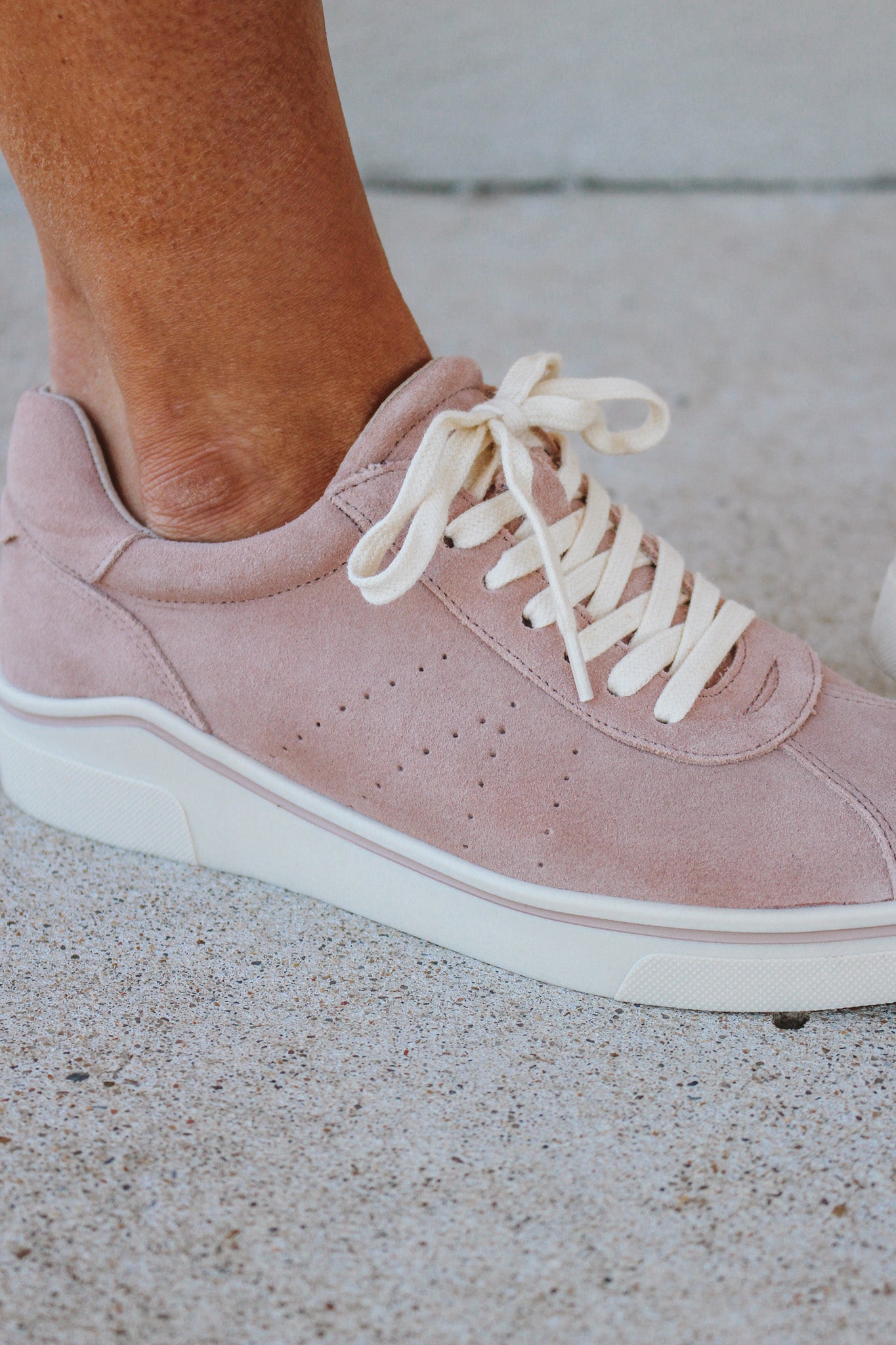 Sprint Blush Suede Sneakers