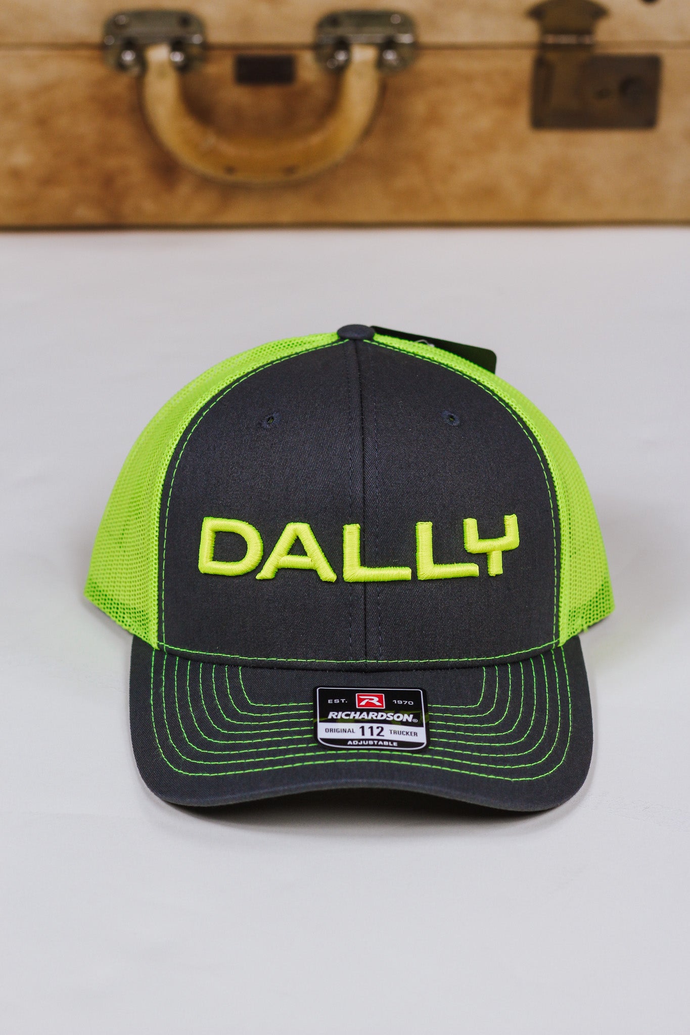 Dally Charcoal Grey & Yellow Mens Hat