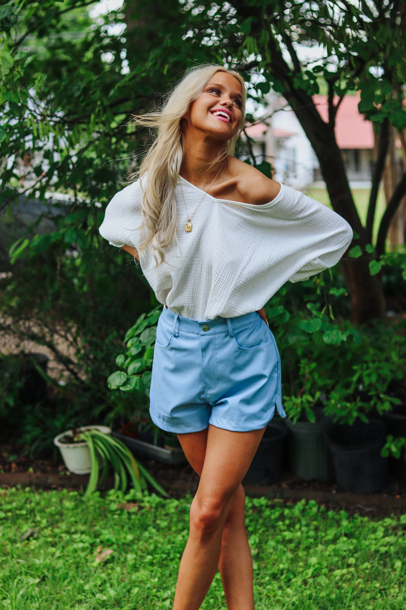 Classic With A Twist Ivory Blouse