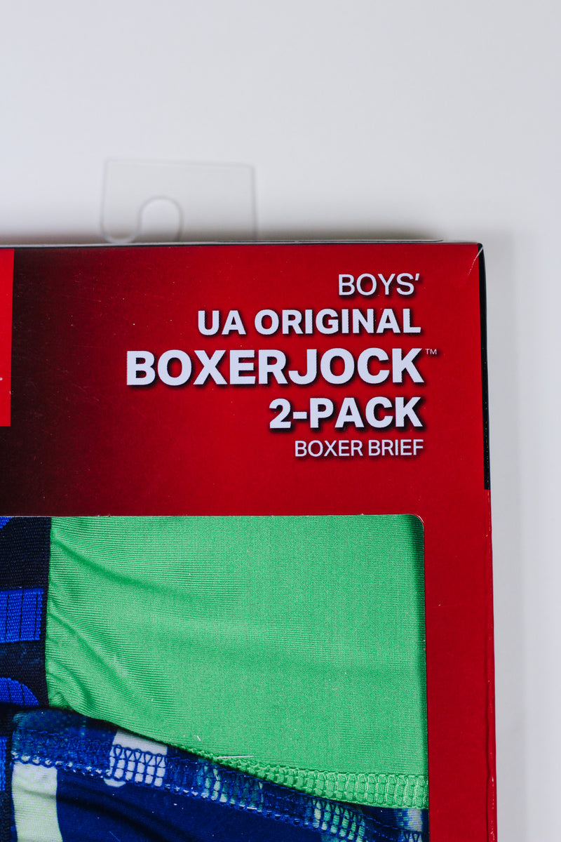 Green Blue Boys 2 Pack UA Underwear
