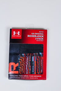 Black Blue Boys 2 Pack UA Underwear