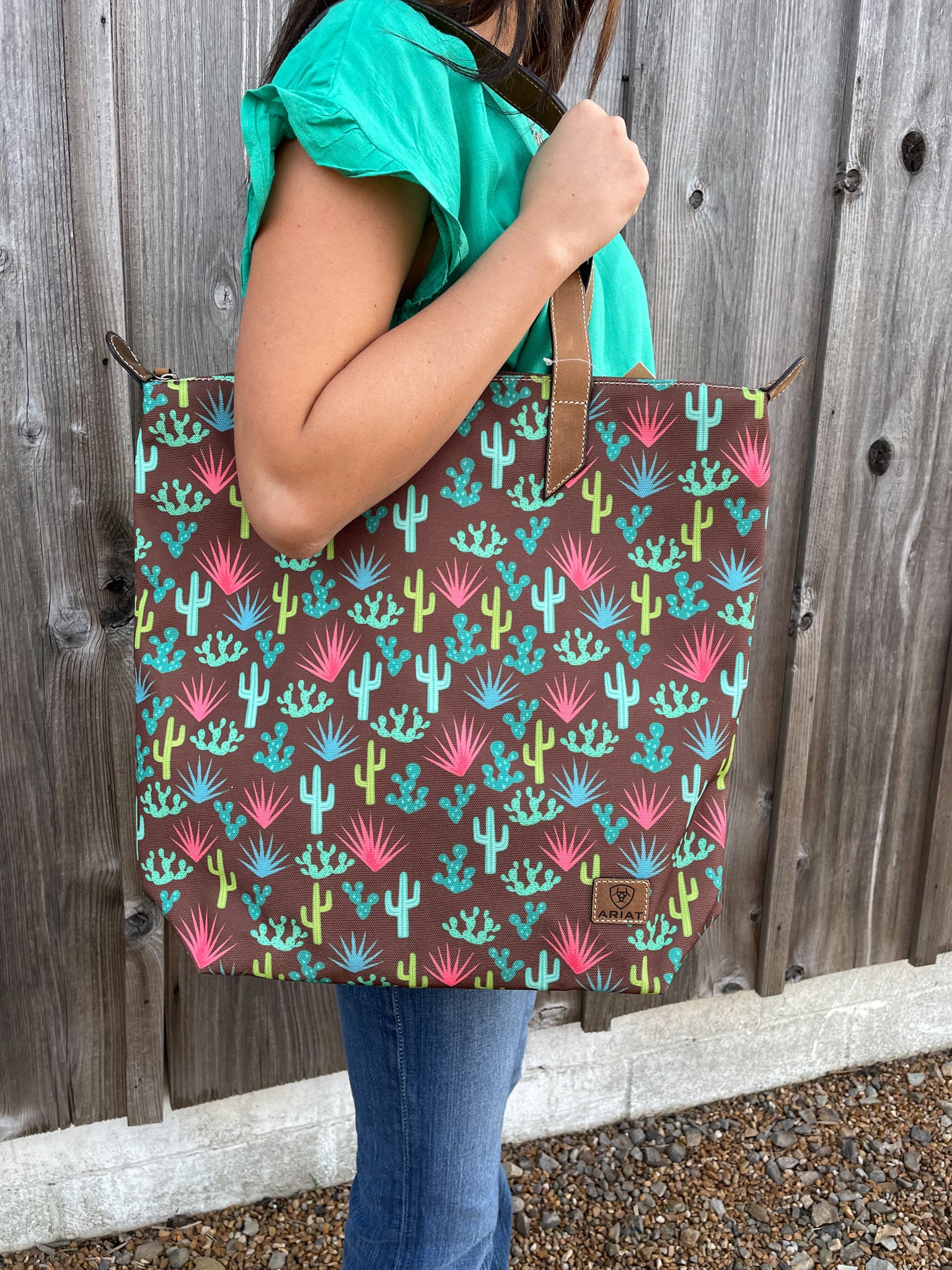 Ariat Leopard Print Cruiser Tote - Women's Bags & Wallets in Brown Ariat Leopard Print Cruiser Tote - Women's Bags & Wallets in Brown