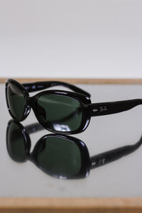 Jackie Ohh Black & Green Ray Ban Sunglasses
