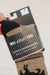 Ariat Tek Wool Brown Socks