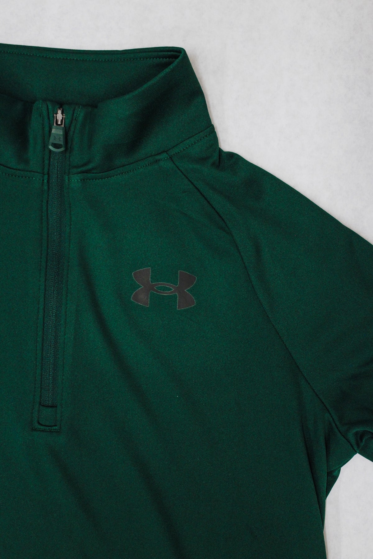 Boys' UA Tech™ 2.0 ½ Zip Green Pullover