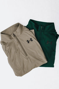 Boys' UA Tech™ 2.0 ½ Zip Green Pullover